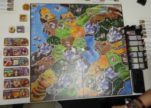 Das Spielfeld ist aufgebaut und meine Rattenmenschen brechen in die Welt ein