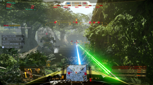 Meistens kann man die eigenen Laserstrahlen gut sehen